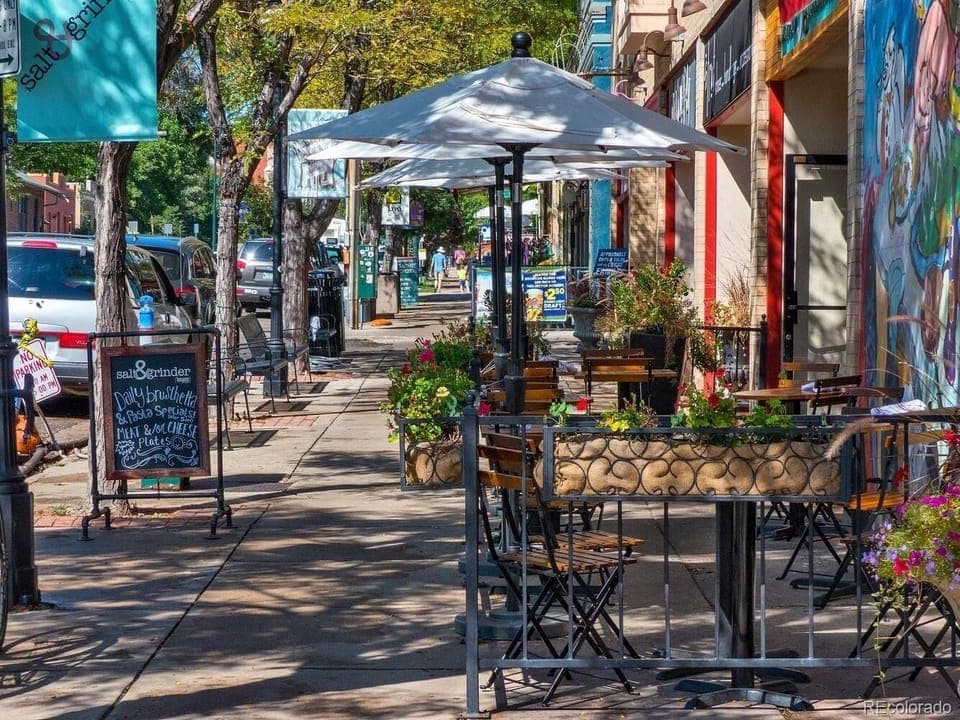 3 minute drive/10 minute walk from Tennyson street's restaurants & boutiques