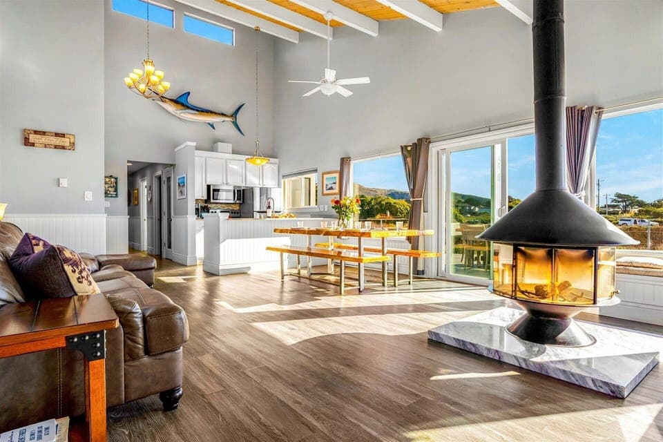 Wood burning stove to keep things comfy cozy