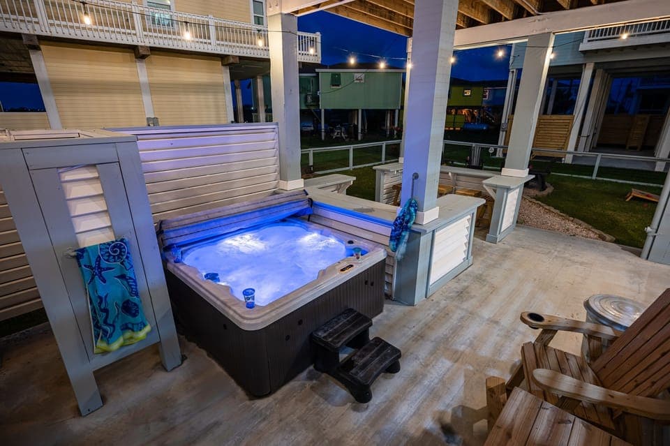 Private Hot Tub area