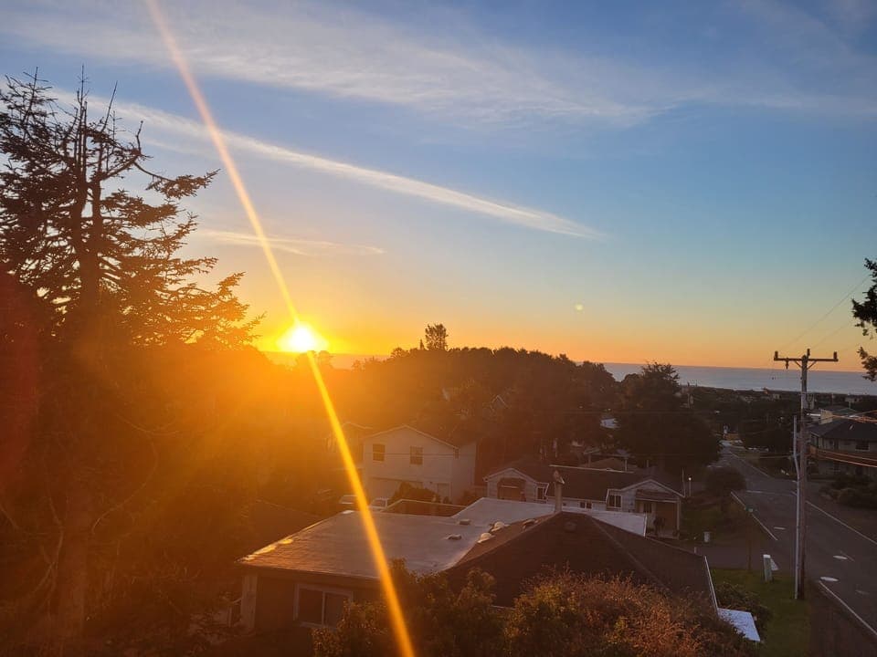 NW Sunset Central Oregon coast 