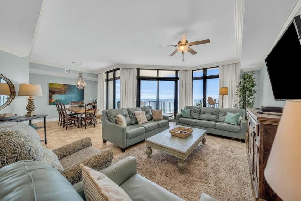 Living room with access to balcony