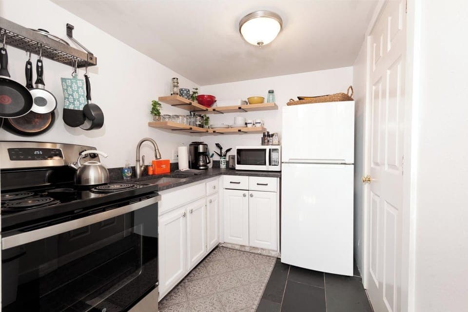Fully stocked kitchen