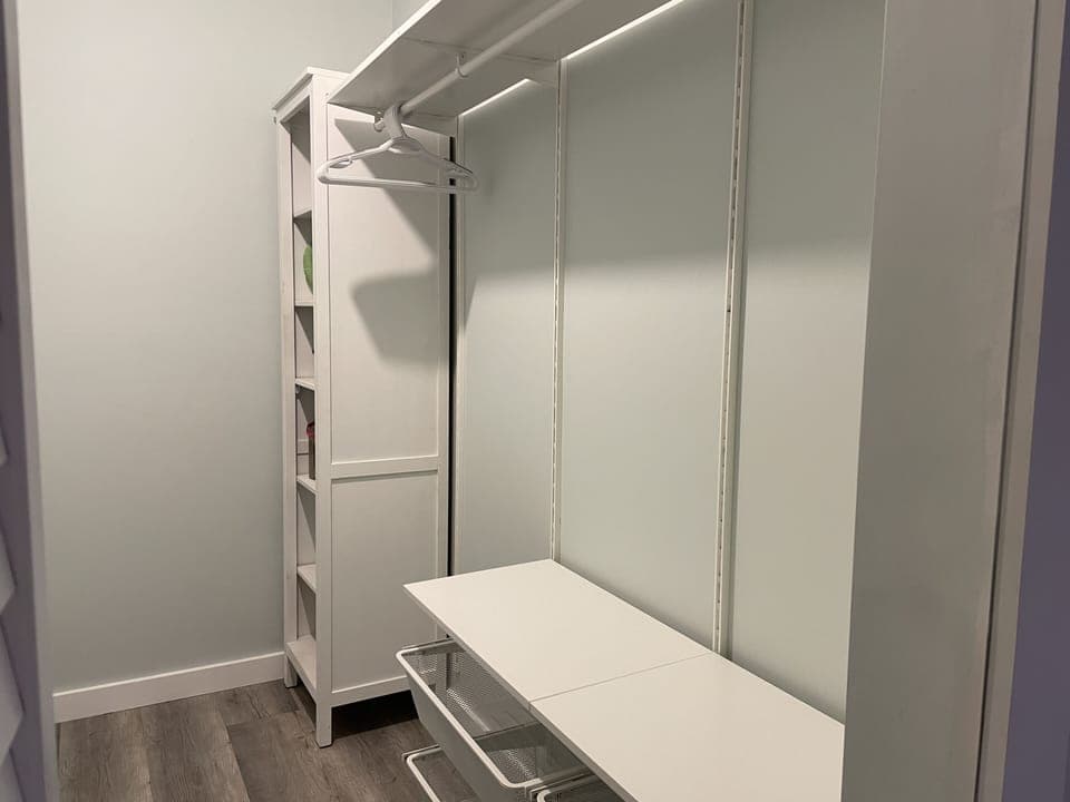 Master bedroom walk-in closet.