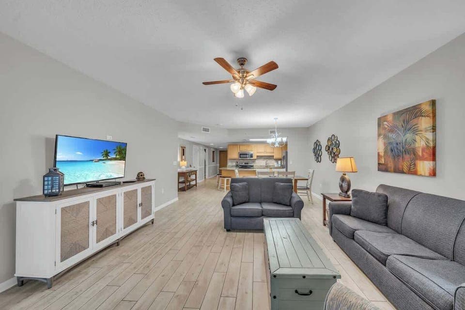 Living room with sofa sleeper