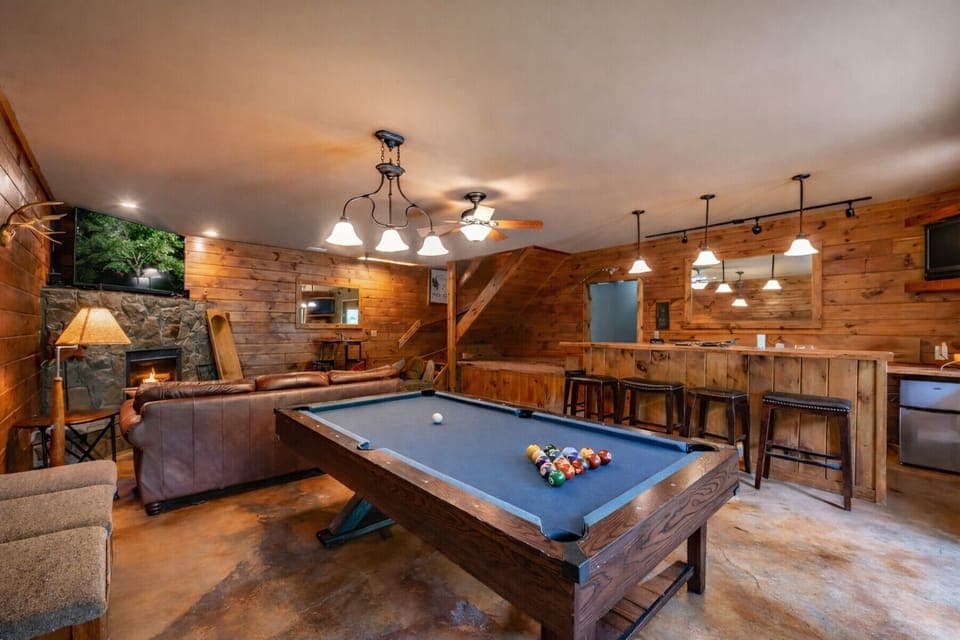 Billiards in lower level