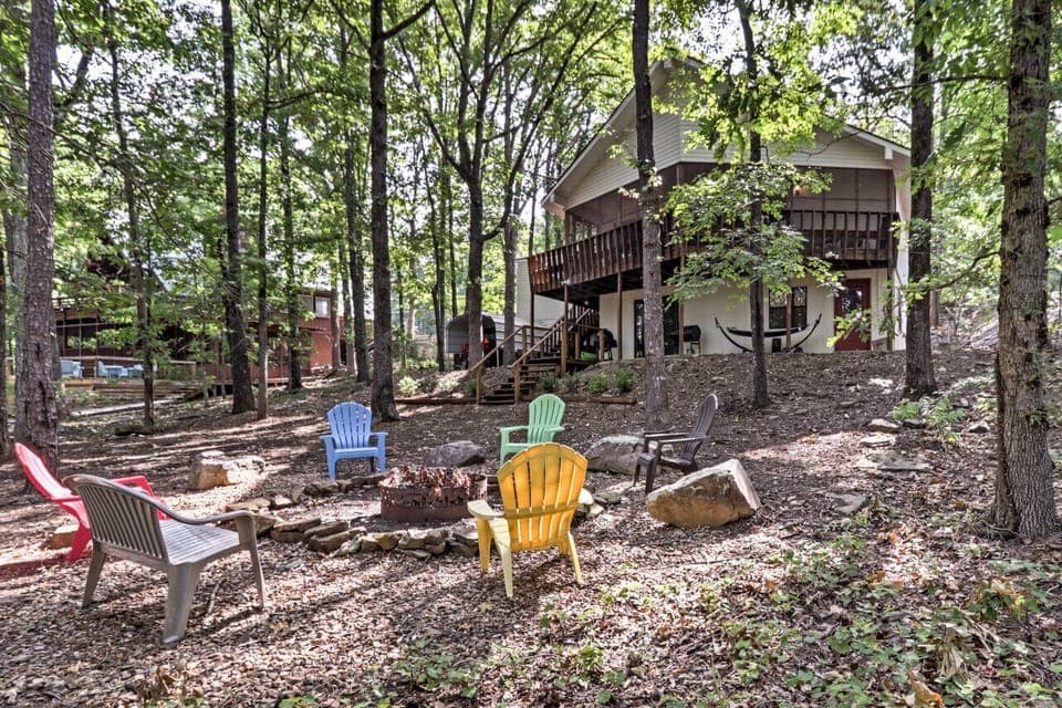 Lake House and Fire Pit