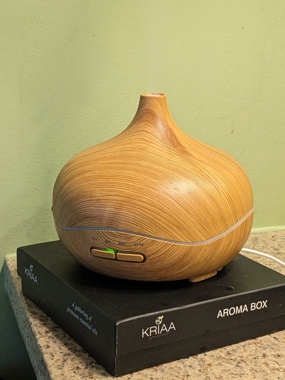 Relax with diffuser and essential oils
