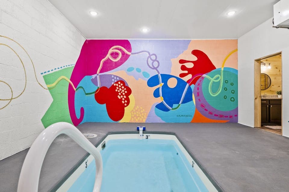 Make a splash in the indoor private pool.