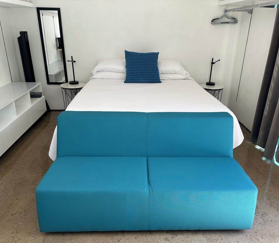 Grand Bed By Tempur-Pedic Ultra Luxurious Cal King With Loveseat To Relax On.