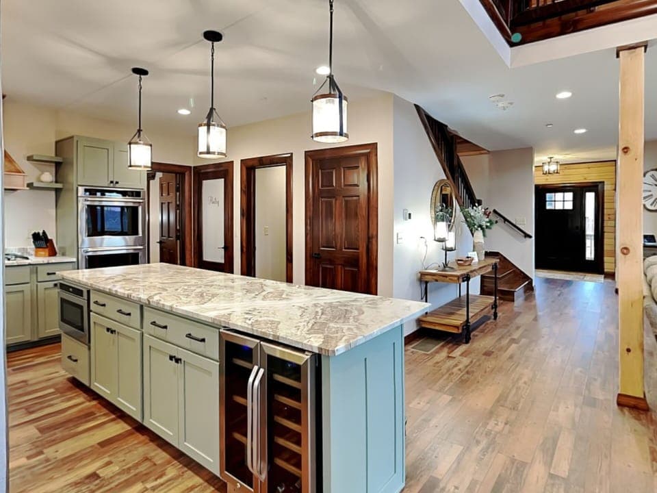 Kitchen with Wine Cooler