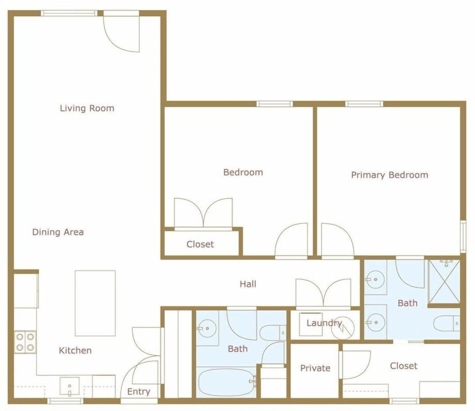 The layout of our home.