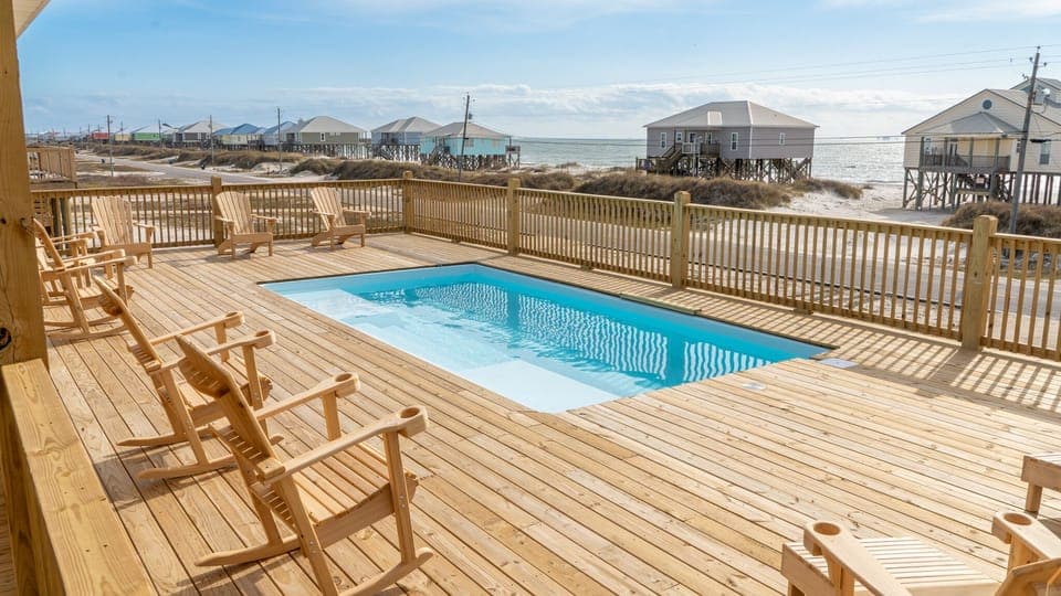 025 Purple Waves Private Pool Gulf View Dauphin Island