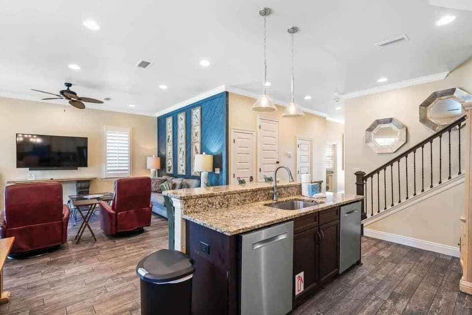 Kitchen and Living Room