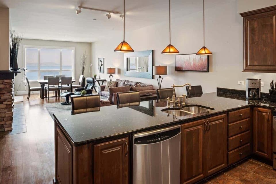 Kitchen is fully appointed