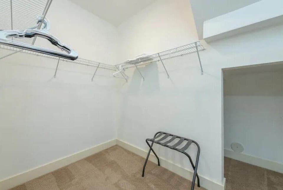 Many large, walk-in closets