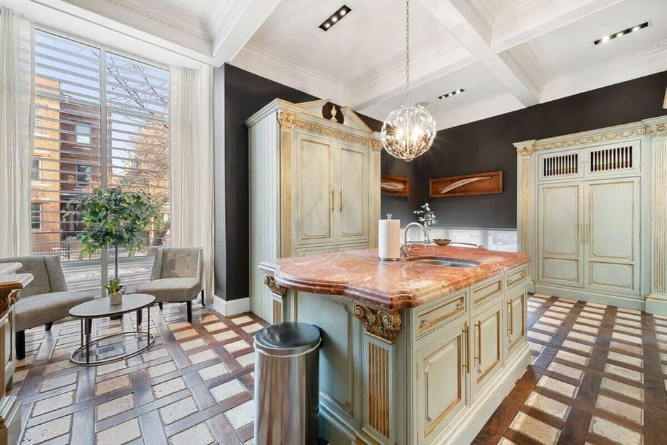 Sun-filled dining nook w/ a cozy setup perfect for casual meals or morning coffee.