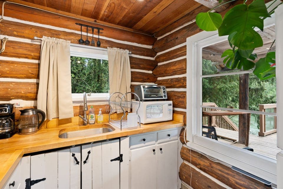 Rustic kitchen with modern touches