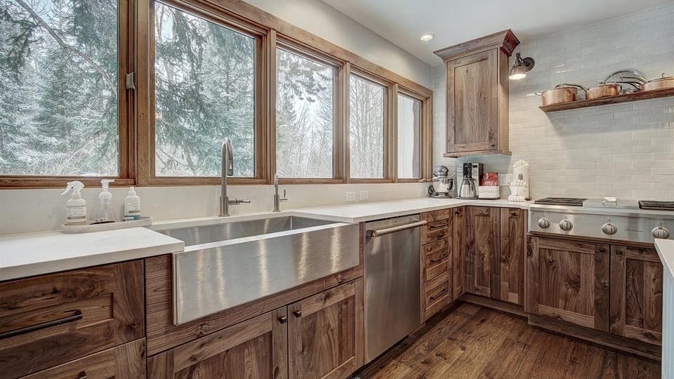New Kitchen with Portrait Windows