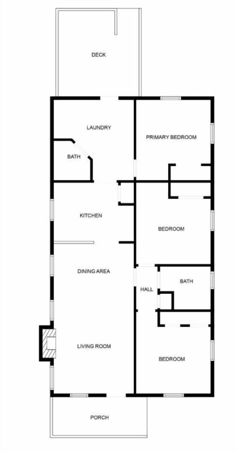 Floor plan of the property.