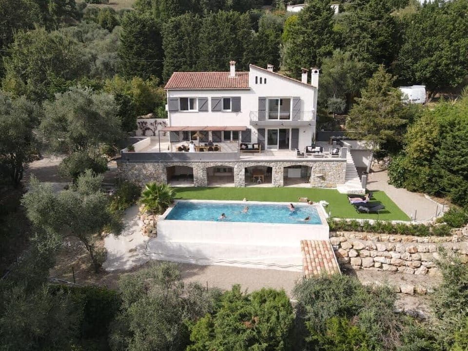 Villa View with pool and garden