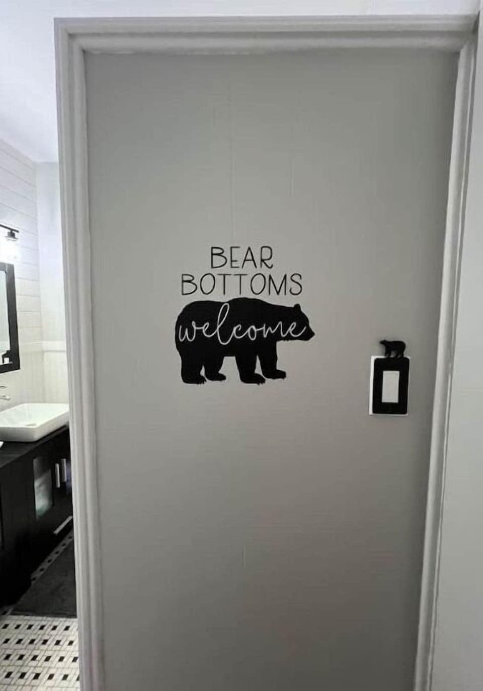 Fun bear-themed decor throughout