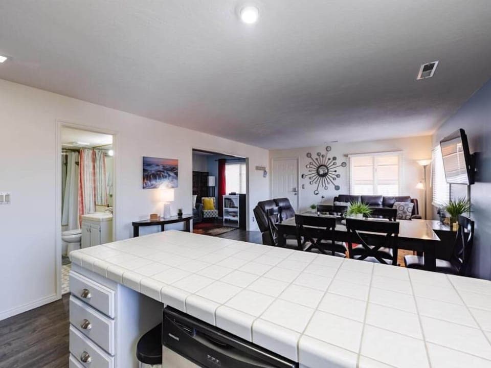 Living Area to Guest Bathroom and 3rd Bedroom