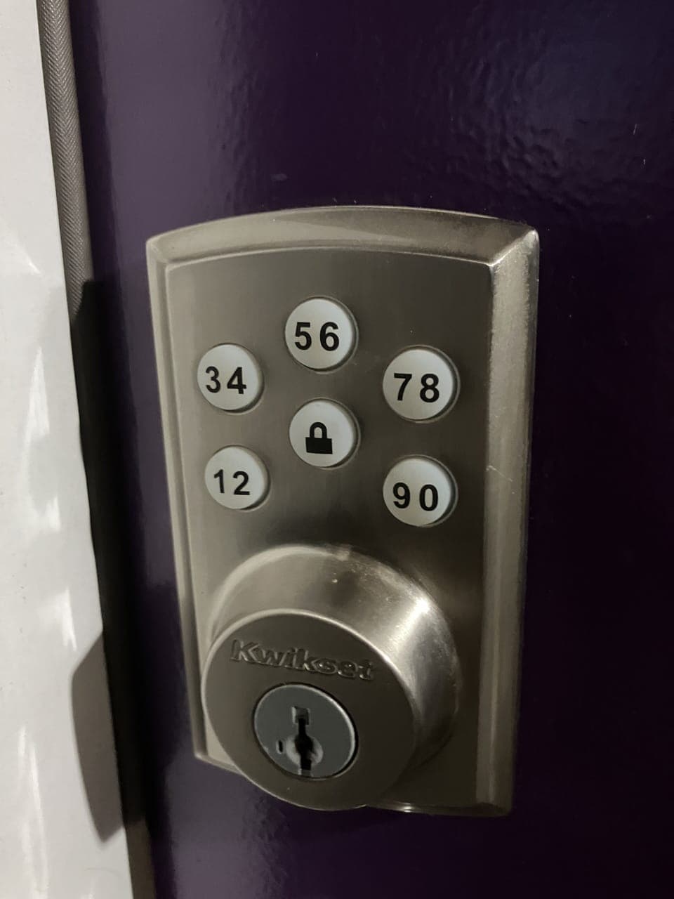 Electronic front door lock