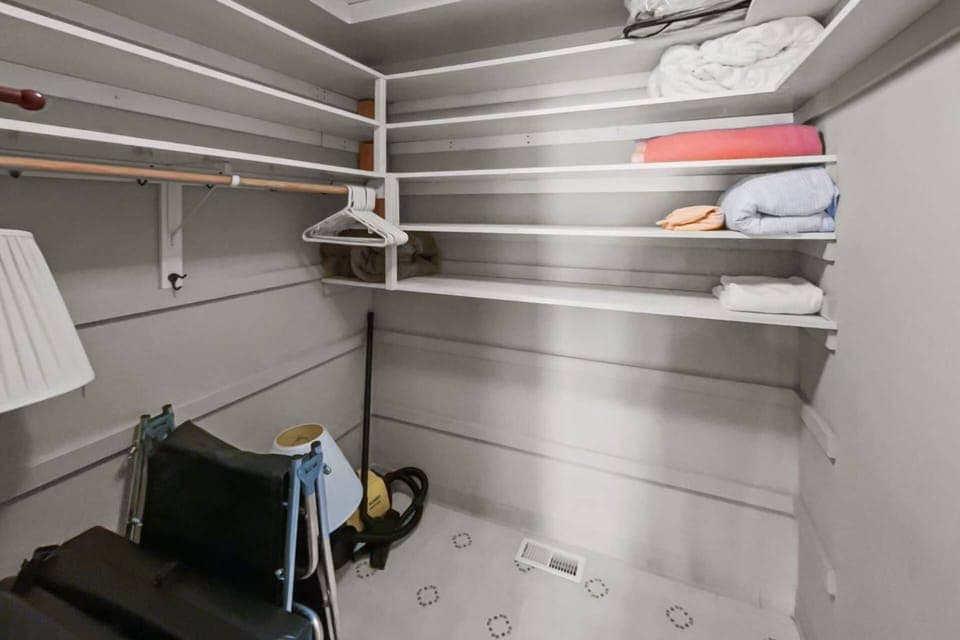 Ample closet space.