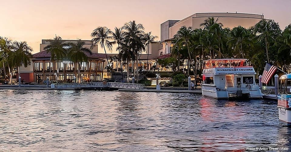 Unwind by the waterfront as sunset colors glow softly.