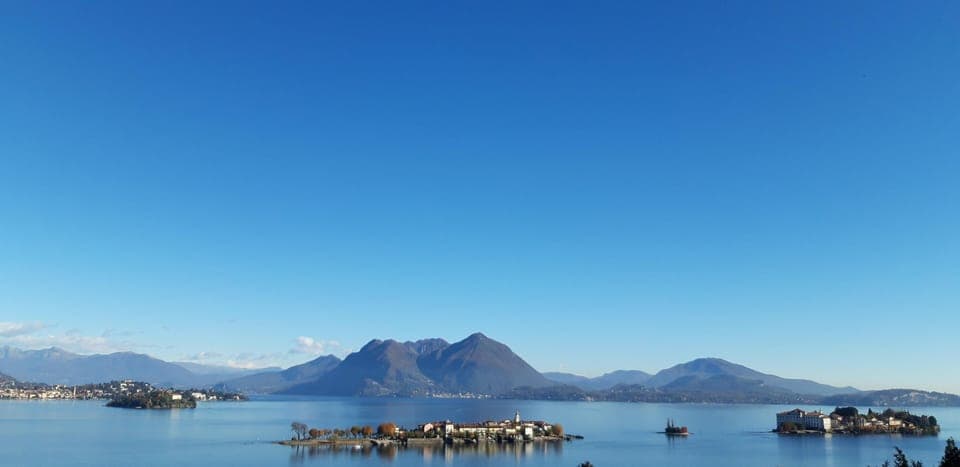 View of the three islands from the house terrace