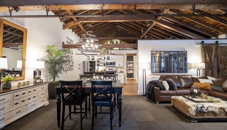 This open concept large space is a great place to gather together.