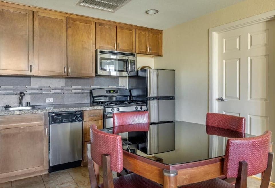 Dining and kitchen area