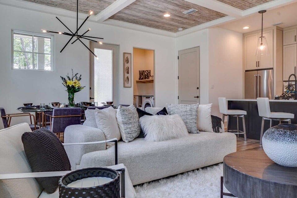 Living Area and Kitchen