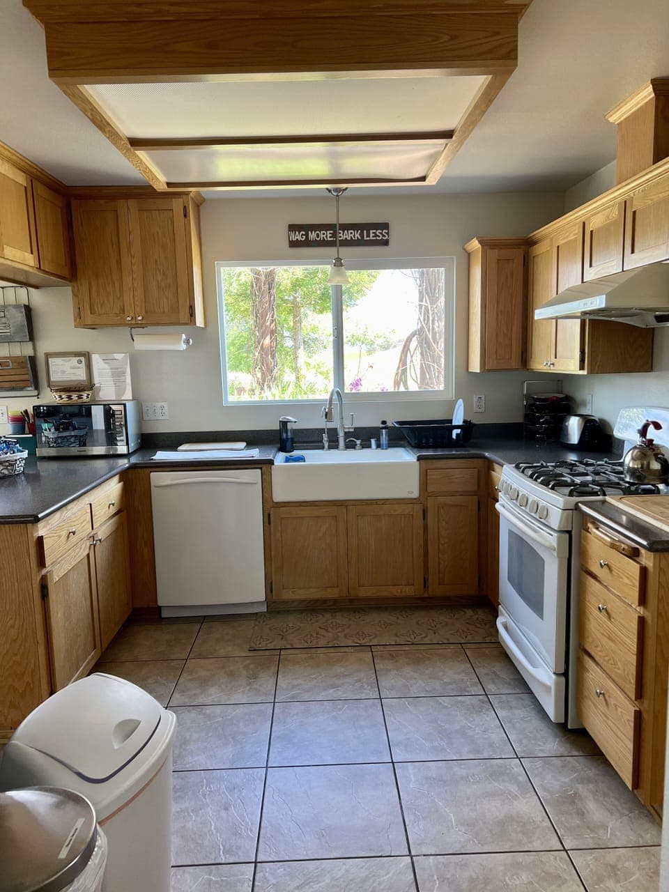 Kitchen is fully stocked