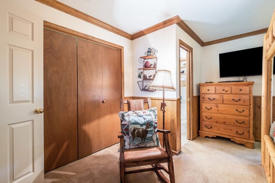 Read a book on the rocking chair in the guest bedroom.