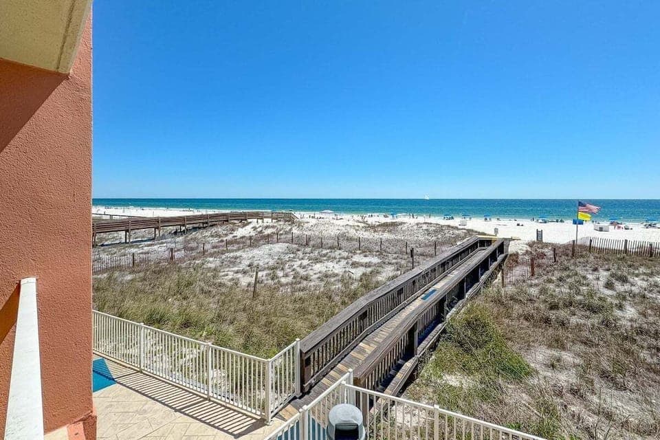 Beautiful views from the private balcony