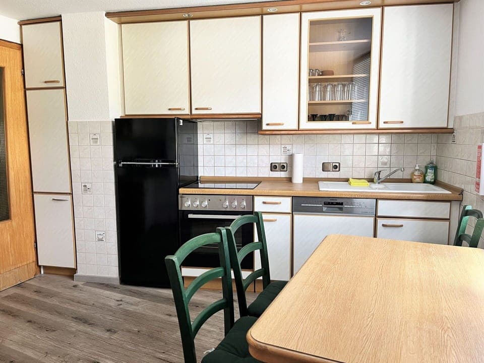 Cabinetry, Countertop, Furniture, Kitchen Sink, Sink, Kitchen, Wood, Kitchen Stove, Kitchen Appliance, Building