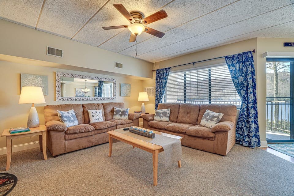 Lake Harmony Vacation Rental | 2BR | 2BA | 1,096 Sq Ft | Stairs Required