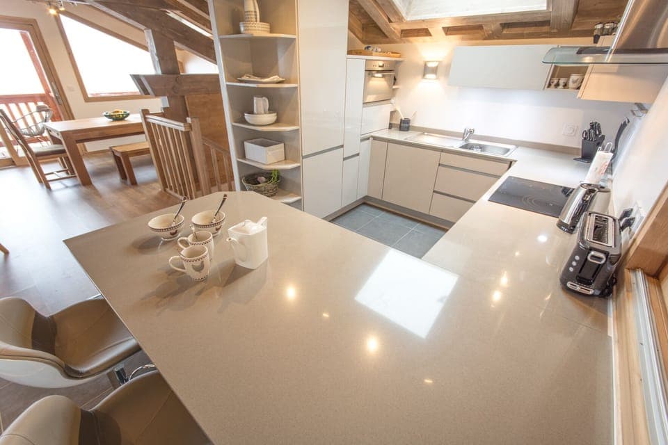 Chalet 75 extremely well equipped kitchen.