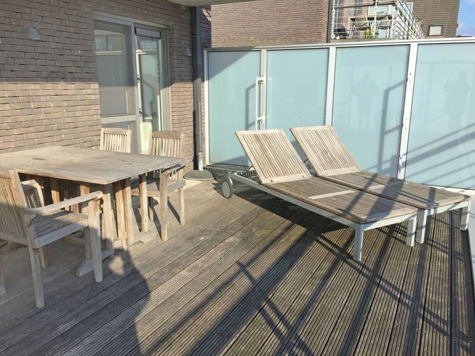 Furniture, Table, Outdoor Bench, Building, Shade, Wood, Outdoor Furniture, Road Surface, Outdoor Table, Floor