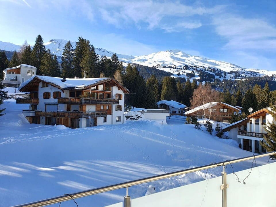 Cloud, Sky, Building, Snow, Slope, Window, Mountain, House, Tree, Freezing