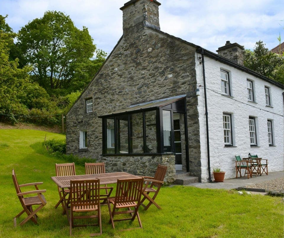 Exterior photo of property with outdoor seating area