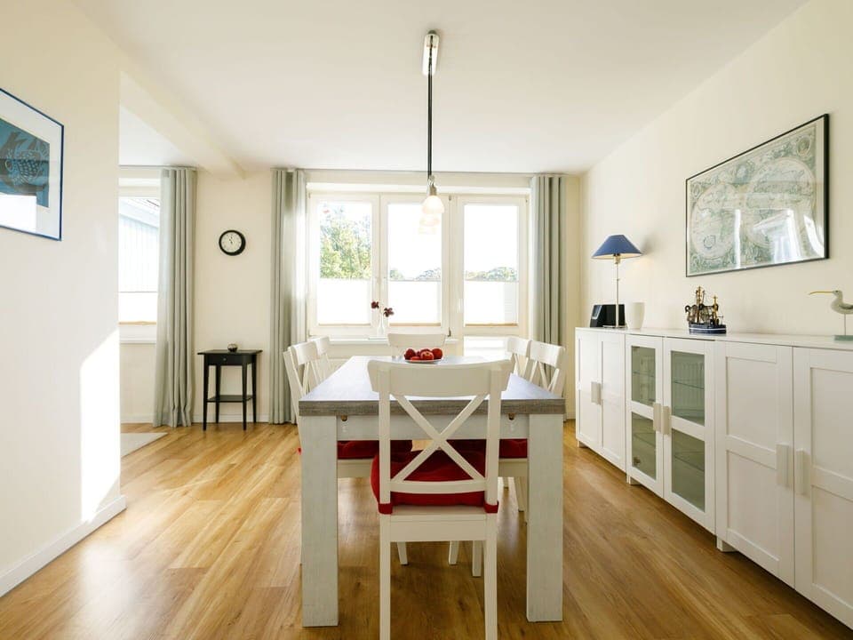 Furniture, Cabinetry, Table, Picture Frame, Window, Wood, Interior Design, Hall, Flooring