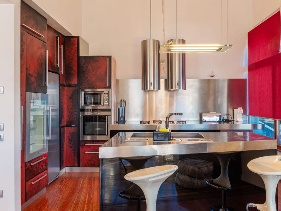 Cabinetry, Furniture, Countertop, Kitchen, Wood, Kitchen Appliance, Flooring, Floor, Table, Wood Stain