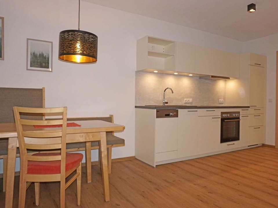 Furniture, Cabinetry, Countertop, Table, Building, Wood, Kitchen, Interior Design, Kitchen Appliance, Chair