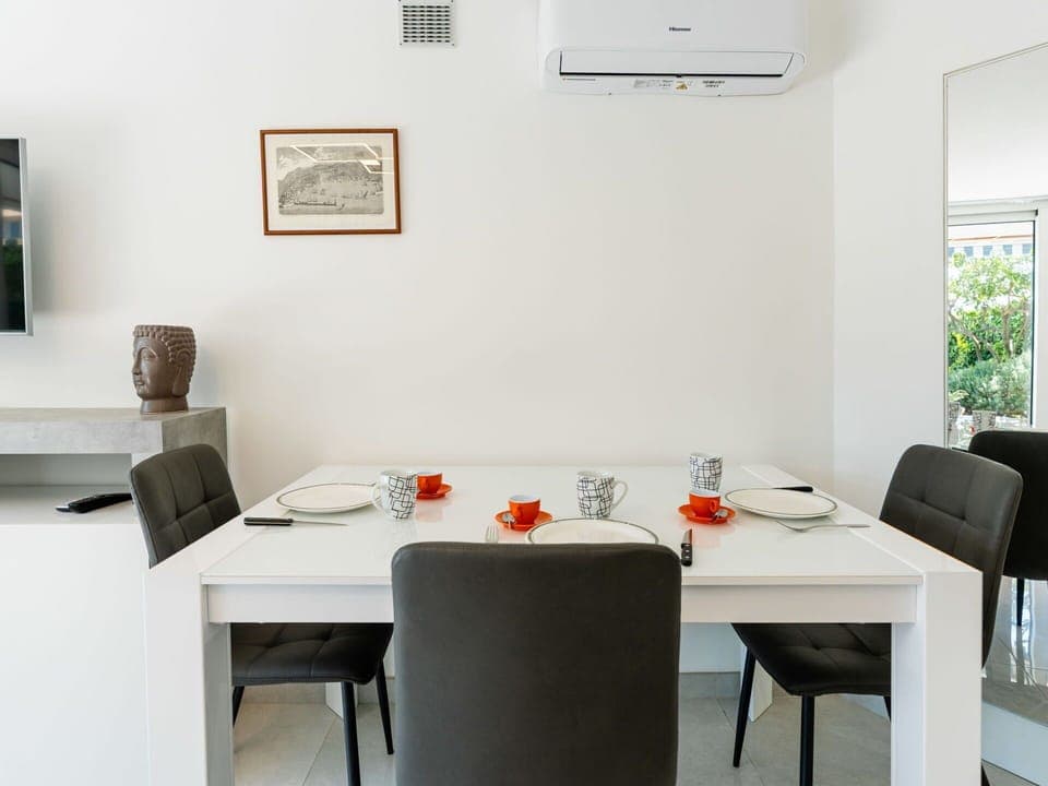 Furniture, Interior Design, Flooring, Table, Room, Ceiling, Lighting, Floor, Home Appliance, Home