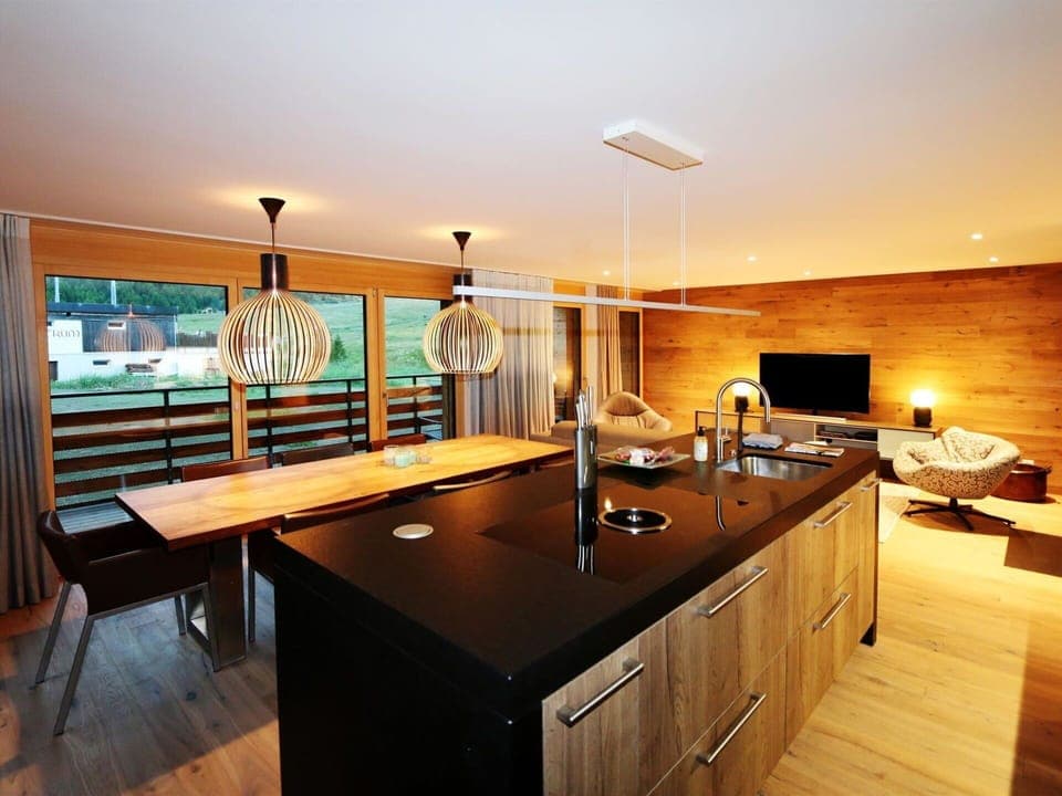 Furniture, Cabinetry, Table, Countertop, Wood, Building, Drawer, Interior Design, Kitchen, Flooring