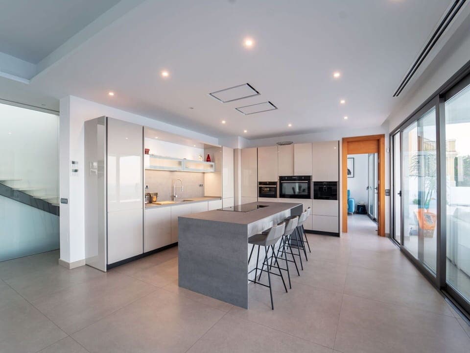 Furniture, Building, Table, Interior Design, House, Hall, Window, Kitchen, Flooring, Floor