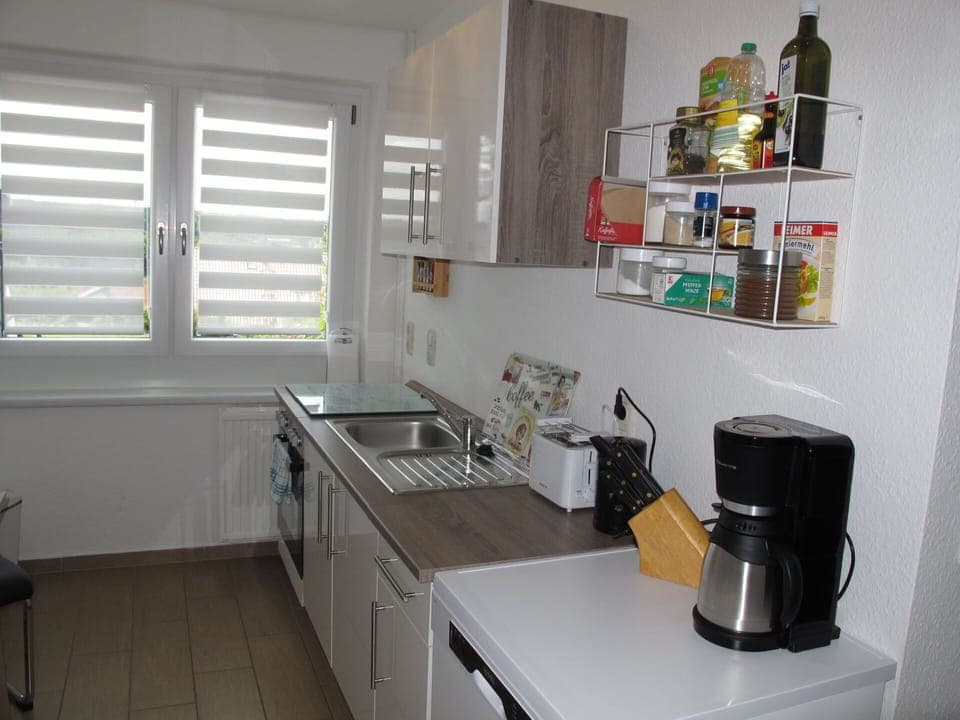 Property, Cabinetry, Kitchen Sink, Window, Countertop, Kitchen Appliance, Sink, Kitchen Stove, Interior Design, Kitchen