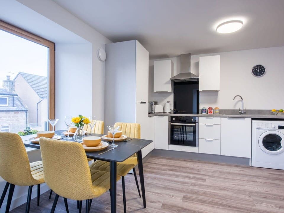 Sky, Furniture, Cloud, Plant, Table, Building, Chair, Interior Design, Tree, Urban Design